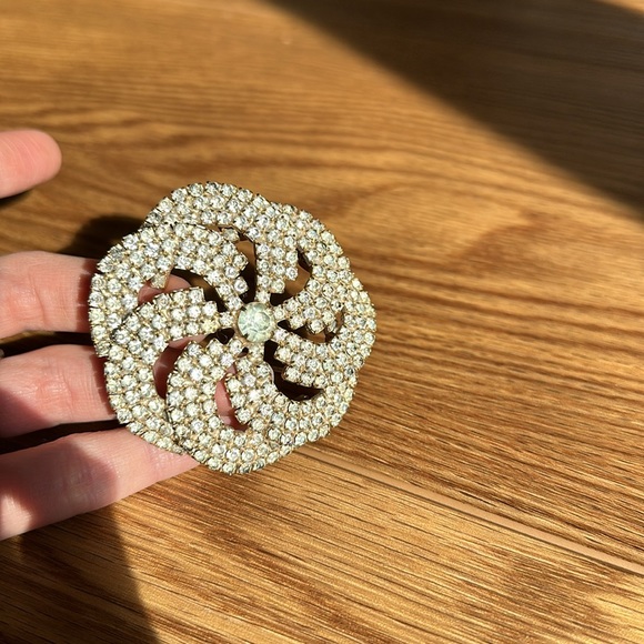 Vtg Kandell Marcus rare Rhinestone Pinwheel - Picture 6 of 8